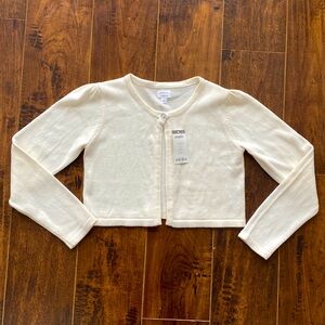 NWT 10/12 Cream sweater/shrug